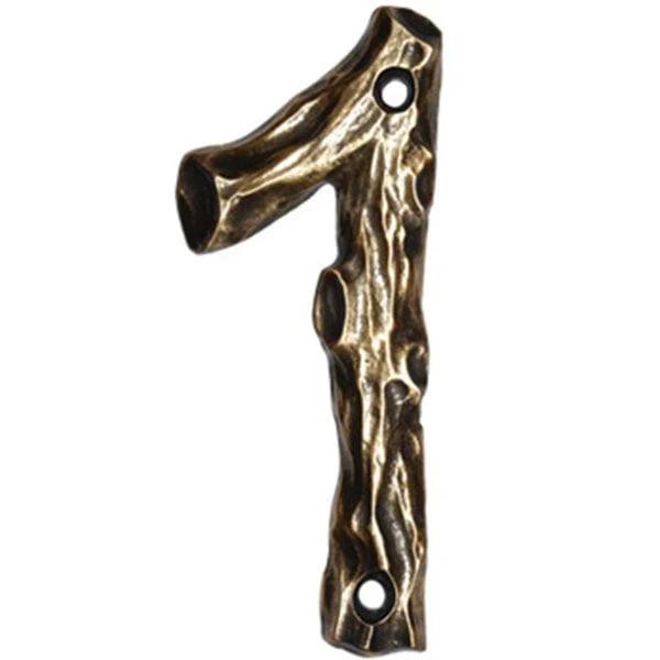 LHN1-N Log House Number 1, Nickel, 1 piece